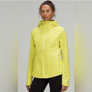 Lululemon Break a Trail Rain Jacket, Serpentine (Yellow), 10, NWOT